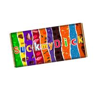 Su*k My Di*k Chocolate Bar Wrapper Novelty Gift Present For Valentines Day Birthday Xmas CH-9150 (with chocolate bar (100g))
