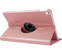 SU Leather Rotate 360° Stand Case For Apple iPad Air 3 2019 3rd GENERATION and iPad Pro 10.5 2017 A1701 A1709 Auto Wake/Sleep Cover+Stylus Pen (Rose Gold)