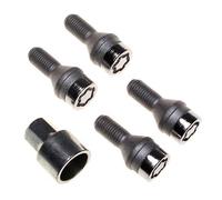 27204SU Wheel Lock Bolts SU M12 x 1,5, cone seat, shaft length 22,1 mm, Overall length 46,1 mm, Hex, silver