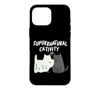 Su-purr-natural Cativity Funny Cat Pun Case for iPhone 16 Pro Max
