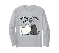 Su-Purr-Natural Cativity Funny Cat Pun Long Sleeve T-Shirt