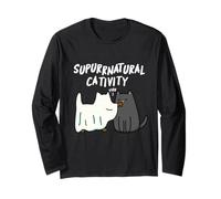 Su-Purr-Natural Cativity Funny Cat Pun Long Sleeve T-Shirt