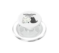 Su-purr-natural Cativity Funny Cat Pun PopSockets PopGrip for MagSafe