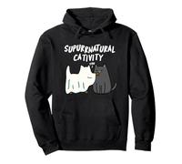 Su-purr-natural Cativity Funny Cat Pun Pullover Hoodie