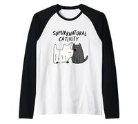 Su-Purr-Natural Cativity Funny Cat Pun Raglan Baseball Tee