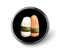 Su-si Hug Cute Button Pins Round Badge Cool Personalised Pattern Brooches for Bag Hat