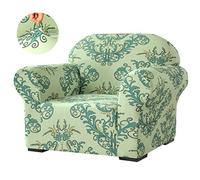 SU SUBRTEX Soft Stretch Sofa Cover 1 Piece Covers for Living Room Furniture Protector Elastic Couch Slipcovers for Kids/Dogs(Chair, Green)