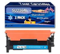 SU216A Toner Cartridges Compatible for Samsung CLP-770ND CLP-775N CLP-775ND Printers, High-Definition Printing Effect with Chip, 8000 Pages (1 Pack Cyan)