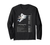 SU57 Felon Jet Fighters-Spec Long Sleeve T-Shirt