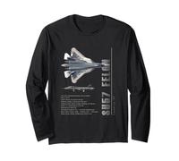 SU57 Felon Jet Fighters-Spec Long Sleeve T-Shirt