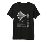 SU57 Felon Jet Fighters-Spec Premium T-Shirt
