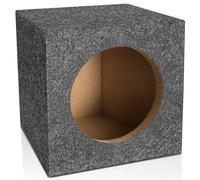 Suacopzar 6.5" Car Audio Speaker Box Enclosures, Gray Carpet Speaker Enclosure for DIY Car or Truck Audio Custom, Vent Car Subwoofer Box with Sound-Absorbing Cotton & Carpeted Finish