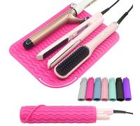 Suafrnut Plus Size Silicone Heat Resistant Mat for Hair Tools(12" x 9")