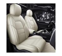 SUAGFW Car Seat Cushions For Cayman 2013-2016 Custom Fit Car Seat Covers Accessories Full Set Middle Perforated Leather Specific Car Seat Accessories(Beige)