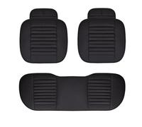 SUAGFW Car Seat Cushions For Focus For Edge For Explorer For Ecosport Artificial Leather Car Seat Cover Cushion Car Seat Accessories(Black 3PC)