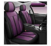 SUAGFW Car Seat Cushions For SKODA For Superb For Kamiq Enyaq IV For Rapid Leather Car 5 Seat Covers Full Set Car Seat Accessories(Purple)