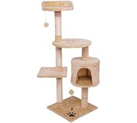 SUAIPA 45.7 Inch Cat Tree Condo with Sisal-Covered Scratching Posts with Dangling Balls Toy, Cat Tower Kitten Furniture Play House