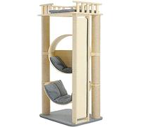 SUAIPA 50 Inch Height Cat Tree Condo, Multi-Level Cat Tower with Jump Platform, Hammock and Scratching Posts