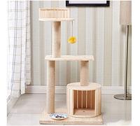 SUAIPA Cat Climbing Frame, Cat Litter, Pet Resting Place, Sisal Column, Interactive Toy Ball, 90X38x50cm