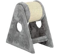 SUAIPA Cat Scratching Post, Triangle Design Two-Axis Rollable Cat Scratching Barrel Kitten Activity Center, 15.7 X 9.8 Inch