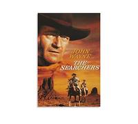 SUAJ The Searchers Classic Vintage Western Movie Poster Canvas Art Poster And Wall Art Picture Print Modern Family Bedroom Decor Posters 12x18inch(30x45cm)