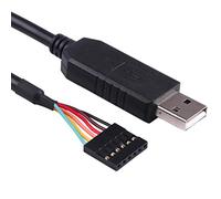 Suamdoen FT232RL Chip USB to 5v TTL UART Serial Cable 6 Way 0.1" Pitch Terminated Connector with 5.0V Signalling Converter Adapter Cable Compatible TTL-232R-5V 6FT