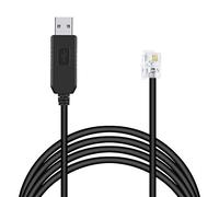 Suamdoen Meade 505 Telescope to PC Control Cable CP2102 RS232 RJ10 Serial Adapter Converter Connector Autostar Audiostar Cable Compatible for ETX127 ETX125 ETX-90 LXD75 LX80 LX90 (Length: 3.28ft)