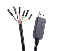 Suamdoen USB to TTL UART Serial 5V 3.3V Adapter Converter Cable 6 Pin 0.1 inch Pitch Female Socket TTL-232r-RPI Debug Cable with FTDI Chip for Windows 10 8 7 XP Vista (3.3V TTL logic Level)