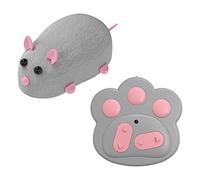 Suammiitstrieadea Cat Toy Remote Control Pet Toys Electronic Rat Durable Flocking Mouse Toy Grey