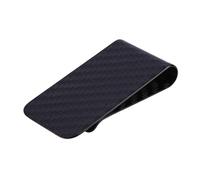 Suammiitstrieadea Slim Carbon Fiber Money Clip Matte Black Credit Card Holder Wallet Organizer