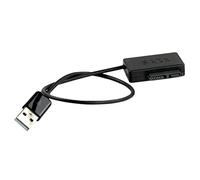 Suammiitstrieadea USB2.0 to SATA Laptop CD-ROM Cable Fast Transmission Adapter Cable for 6p and 7p SATA Notebook, black