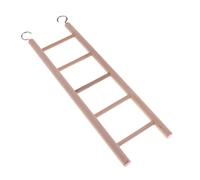 Suammiitstrieadea Wooden Parrot Rat Toy Bridge Ladder Hamster Bird Cage Accessories 5-stair