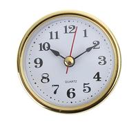 suanbeiii 1 Piece Clock Insert Round Clocks Movement, Miniture Clock Insert 2-1/2Inch 65mm Round movements Clock White Face Tone Arabic Numerals Clock Head