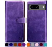 SUANPOT for Google Pixel 8 5G case with [Credit Card Holder][RFID Blocking],PU Leather Flip Book Protective Cover Women Men for Pixel 8 Phone case Purple