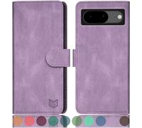 SUANPOT for Google Pixel 8 5G case with [Credit Card Holder][RFID Blocking],PU Leather Flip Book Protective Cover Women Men for Pixel 8 Phone case Lilac Purple