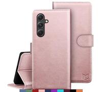 SUANPOT for Samsung Galaxy A05/A05S case with [Credit Card Holder][RFID Blocking],PU Leather Flip Book Protective Cover Women Men for Samsung A05S Phone case Rose Gold