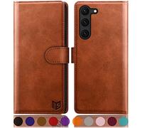 SUANPOT for Samsung Galaxy S23 Plus case with [Credit Card Holder][RFID Blocking],PU Leather Flip Book Protective Cover Women Men for Samsung Galaxy S23Plus Phone case Light Brown