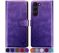 SUANPOT for Samsung Galaxy S23 Plus case with [Credit Card Holder][RFID Blocking],PU Leather Flip Book Protective Cover Women Men for Samsung Galaxy S23Plus Phone case Purple