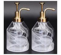 Suanti Soap 2pcs Sets,3D Glass Gold Soap,Lotion,Syrup-375ml/12.7