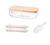 Suanzua 48 Double Silicone Large Capacity Ice Box Ice Storage Ice Box Frozen Ice Artifact of Refrigerator with Cover Pink