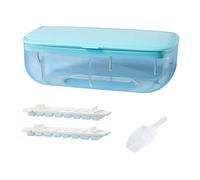 Suanzua 48 Double Silicone Large Capacity Ice Box Ice Storage Ice Box Frozen Ice Artifact of Refrigerator with Cover Blue