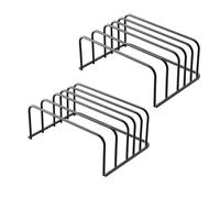 Suanzua Cutting Board Organizer, [2-Pack] Cutting Board Holder Rack Baking Cookie Pan Sheets Cooling