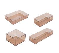 Suanzua Desktop Storage Box Cabinet Drawer Plastic Separator Kitchen Tableware Frame Box Transparent Superimposed Cosmetic Box