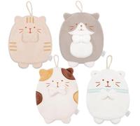Suanzua Hanging Hand Towel Cute Kitten Absorbent Household Kitchen Rag Quick-Drying Hand Towel Children'S Towel