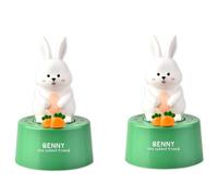 Suanzua Kitchen Countdown Cartoon Animal Shape Mechanical Time Tool Student Study Exam Timing Tool Green