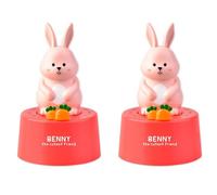 Suanzua Kitchen Countdown Cartoon Animal Shape Mechanical Time Tool Student Study Exam Timing Tool Red