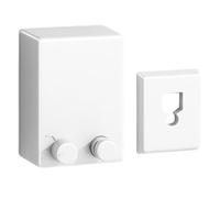 Suanzua Retractable Clothesline Stainless Steel Pull-Out Clothes-Drying Machine Rope Space-Saving Clothes Drying Rack, White