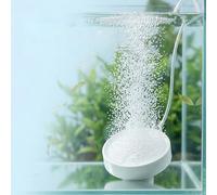 SUAOEO 50mm Nano Air Stone Disc for Aquarium, Ultra-Silent Bubble Diffuser with Fine Bubbles, High Dissolved Oxygen Aerator for Fish Tank, Pond & Hydroponics