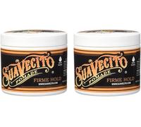 Suavecito Firme Strong Hold Pomade, Strong Hold Pomade For Men, Medium Shine Water Based Wax Flake Free Hair Gel, 4oz/113g x 2
