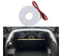 SUAVER Car LED Strip Light for Trunk, Silicone Waterproof Trunk Ambient Lighting Neon Light Strip Embedded,Flexible Cutting Universal Auto Interior Lights (White, 4m)